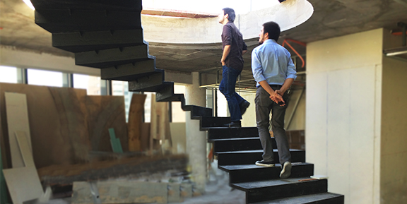 Escalera “Flotante” , Edificio Goycolea